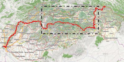 Χάρτη για πεζοπορία στη Σλοβακία