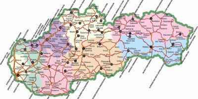 Σλοβακία τουριστικά αξιοθέατα χάρτης